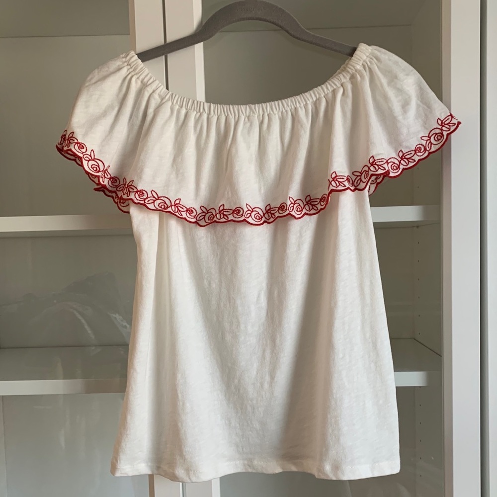 J Crew Off the shoulder Top
